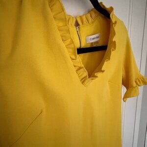 Calvin Klein Yellow Dress